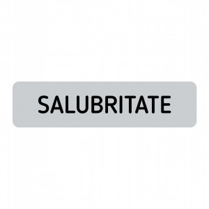 ABS129 Placa ABS 20x5 cm Personalizata (SALUBRITATE)