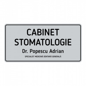 ABS193 Placa ABS Personalizata (cabinet stomatologie)