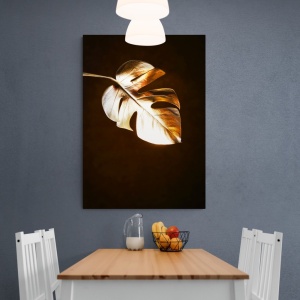 (GOLD058) Tablou Canvas Black & Gold