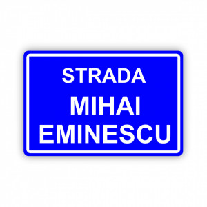 Placa Aluminiu, 20x30 cm personalizata cu strada