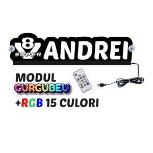 Placa Led Camion/Autoutilitara Contur-Rainbow (Curcubeu) SCANIA SUPER V8+NUME