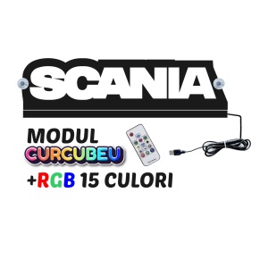 Placa Led Camion/Autoutilitara Contur-Rainbow (Curcubeu) SCANIA
