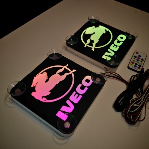 Set Embleme LED Interior IVECO – Modul Curcubeu, 15 Culori, 200 efecte dinamice, USB - Img 10