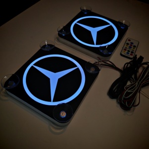 Set Embleme LED Interior MERCEDES 2 – Modul Curcubeu, 15 Culori, 200 efecte dinamice, USB - Img 8