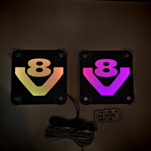 Set Embleme LED Interior SCANIA V8 – Modul Curcubeu, 15 Culori, 200 efecte dinamice, USB - Img 10