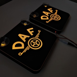 Set Embleme PLACI LED Dinamice, interior, D (2), 18x18 cm - Img 5