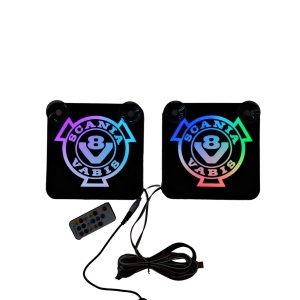 Set Embleme PLACI LED Dinamice, interior, SCANIA VABIS V8, 18x18 cm