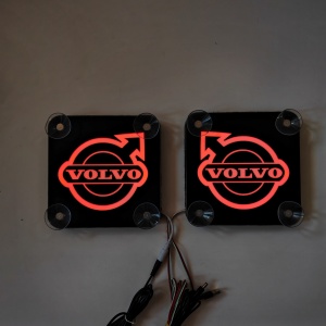 Set Embleme PLACI LED Dinamice, interior, VOLVO 18x18 cm - Img 4