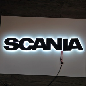 Sigla / Emblema Luminosa SCANIA, 83x14.4 cm, Exterior - Img 3