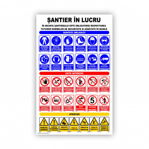 x321 Panou SSM 90x60 cm (SANTIER IN LUCRU)