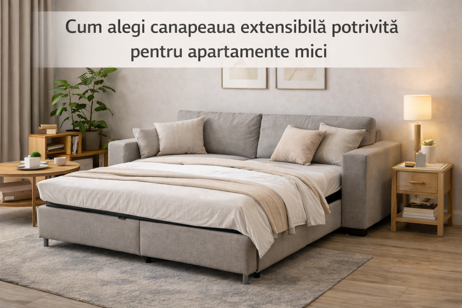 Cum alegi canapeaua extensibilă potrivită pentru apartamente mici