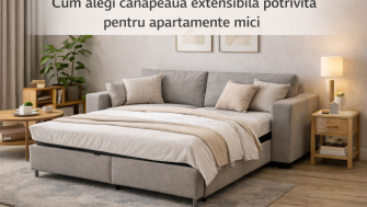Cum alegi canapeaua extensibilă potrivită pentru apartamente mici