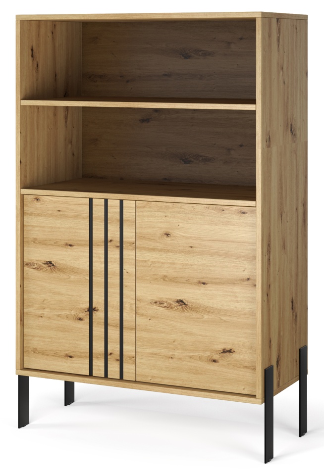 Dulap Nexo Display – 80x40x127 cm – Stejar Artisan | AlmaCasa