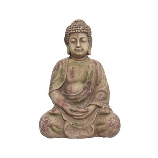 Decoratiune Buddha, Decoris, 17x20x30 cm, magneziu - Img 1