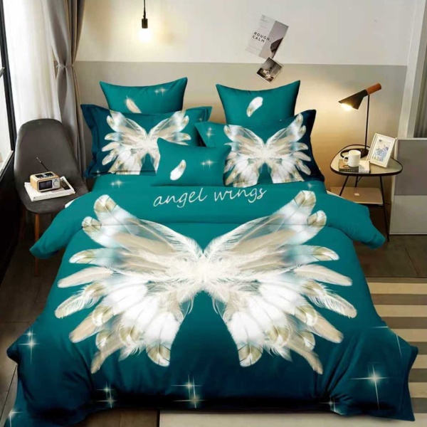 Lenjerie Finet 3D 6 Piese | Model Angel Wings | Pat Dublu | Johnny Home Pucioasa