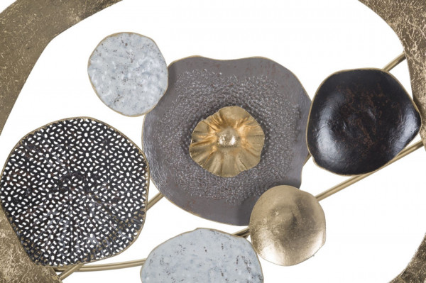 Panou decorativ multicolor din metal, 121x5,7x54,6 cm, Indry Mauro Ferretti - Img 2