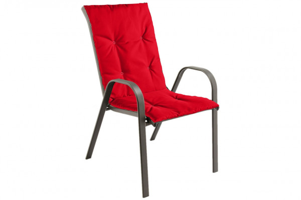 Perna scaun cu spatar Alcam, Midsummer, 105x48x3 cm, material impermeabil, Rosu