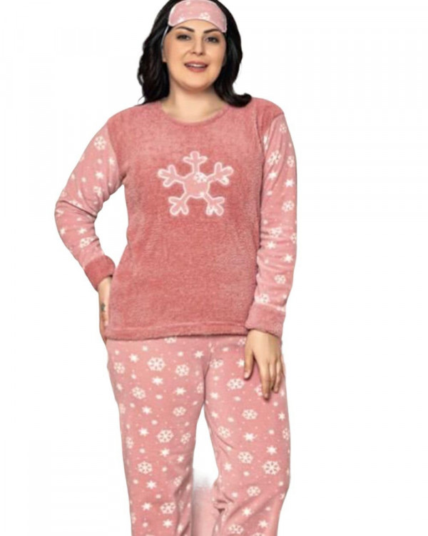 Pijama Dama, Cocolino, Roz/Alb, PFC-42