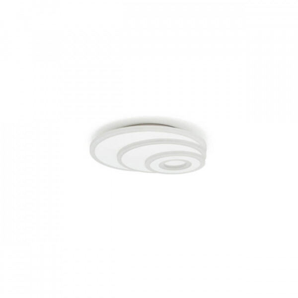 Plafoniera LED Albiorix v2, alb, dimabil, cu telecomanda, lumina calda / rece / neutra, Kelektron - Img 1