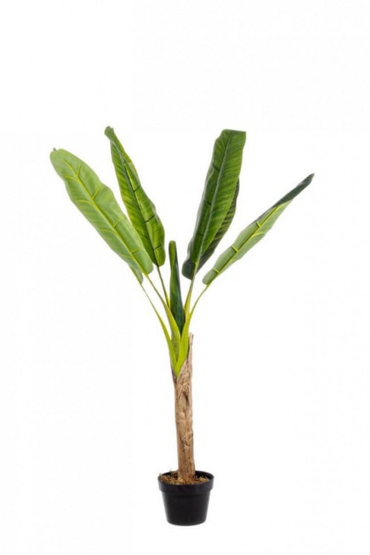 Planta artificiala decorativa cu ghiveci, 113 cm, Banana Bizzotto