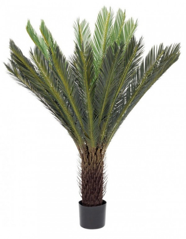 Planta artificiala decorativa cu ghiveci, 120 cm, Cycas Bizzotto - Img 1