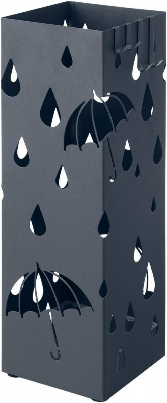 Suport umbrele, 15,5 x 15,5 x 49 cm, metal, gri antracit, Songmics - Img 1