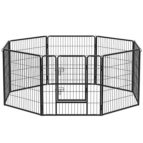 Tarc interior / exterior pentru animale de companie, 77 x 80 cm, metal, negru, Feandrea - Img 1