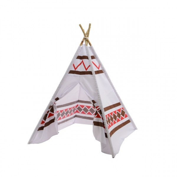 Cort de gradina pentru copii Tepee, Decoris, 120x120x155 cm, poliester, multicolor - Img 1