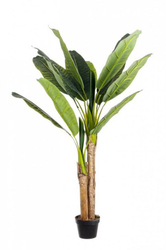 Planta artificiala decorativa cu ghiveci, 135 cm, Banana Bizzotto - Img 1