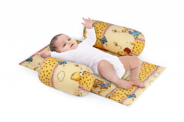 Suport de siguranta SomnArt cu paturica impermeabila pentru bebelusi, Honey - Img 1