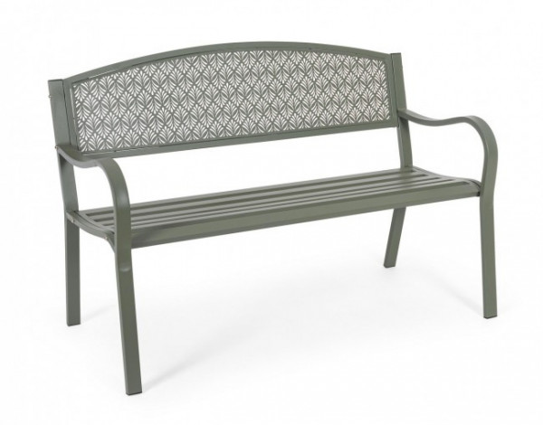Banca pliabila pentru 2 persoane verde olive din metal, Lizette Yes