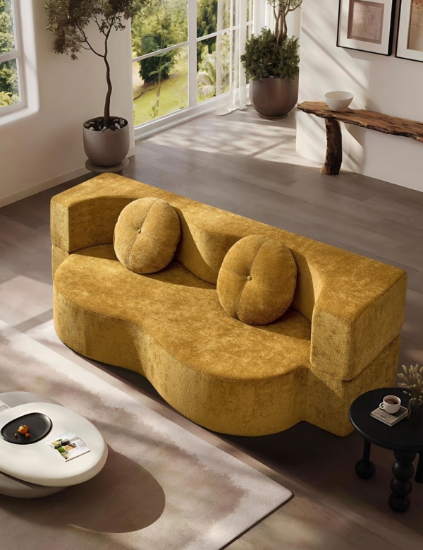 Canapea transformabilă în pat, spumă cu memorie HD, huse detașabile – 200×85×68 cm