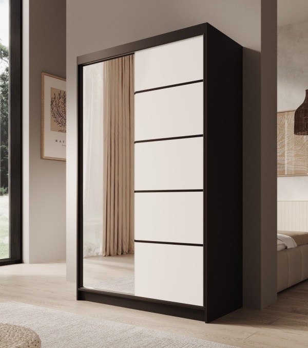 Dulap cu usi glisante, 120x58x200 cm, Castello 120, ADRK Furniture