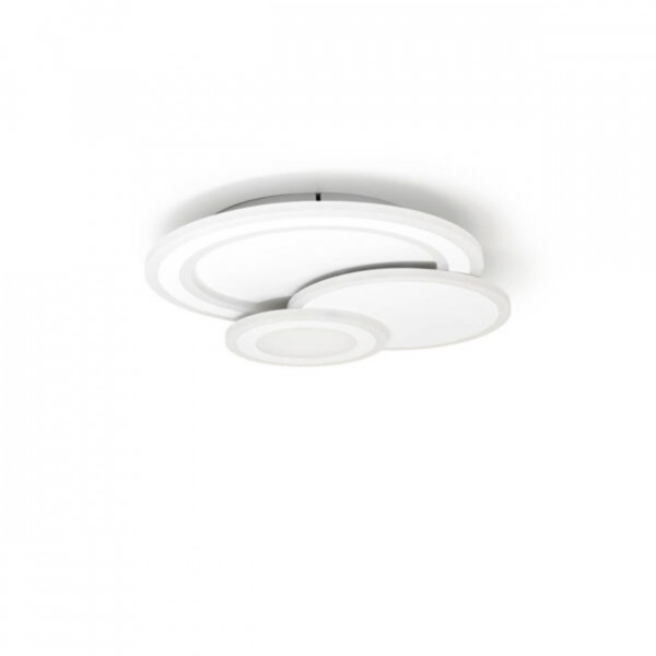 Plafoniera LED Belinus v3, alb, dimabil, cu telecomanda, lumina calda / rece / neutra, Kelektron
