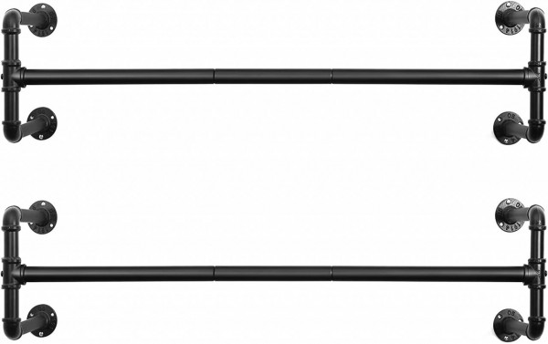 Set 2 Cuiere, Negru, Metal
