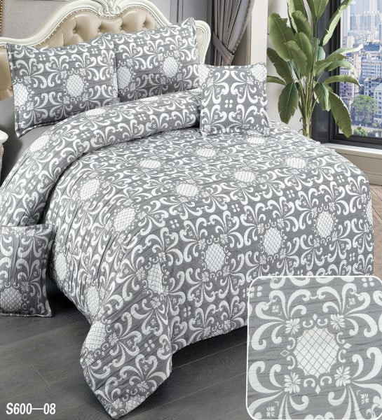 Set Lenjerie Creponata Policoton, 6 Piese, Jasmine, S600-08