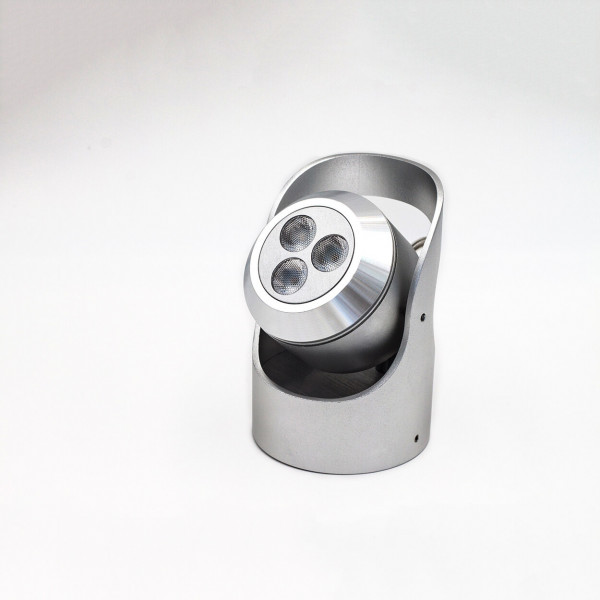 Spot LED Periscope, argint, lumina scazuta, Max 3W, Kelektron