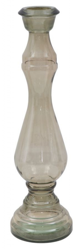 Suport de lumanare maro din sticla reciclata, ø 22 x h75 cm, Brown A Mauro Ferreti - Img 1