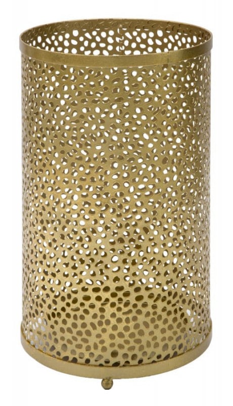 Suport umbrele auriu din metal, ∅ 24 cm, Glam Mauro Ferretti