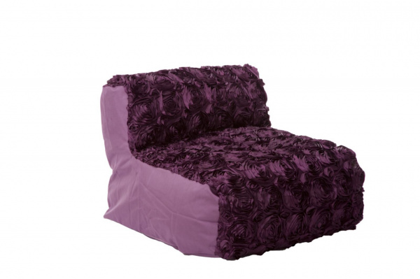 Taburet violet din textil, 81 x 76 x 54, Scuro Mauro Ferreti - Img 1