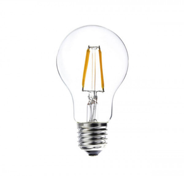 Bec LED E27 Filament A60, alb, lumina calda, Kelektron - Img 1