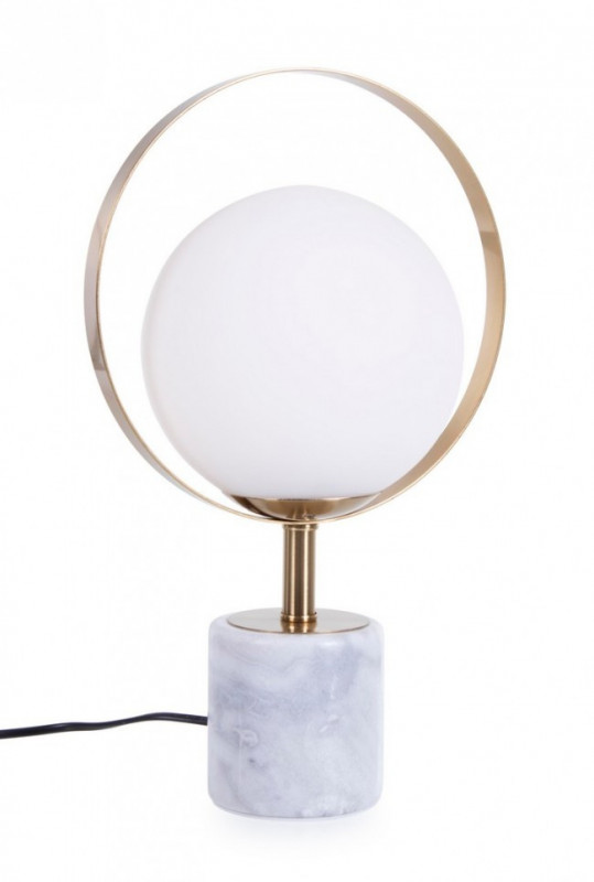 Lampa sphere, soclu E27, max 60W, auriu / alb