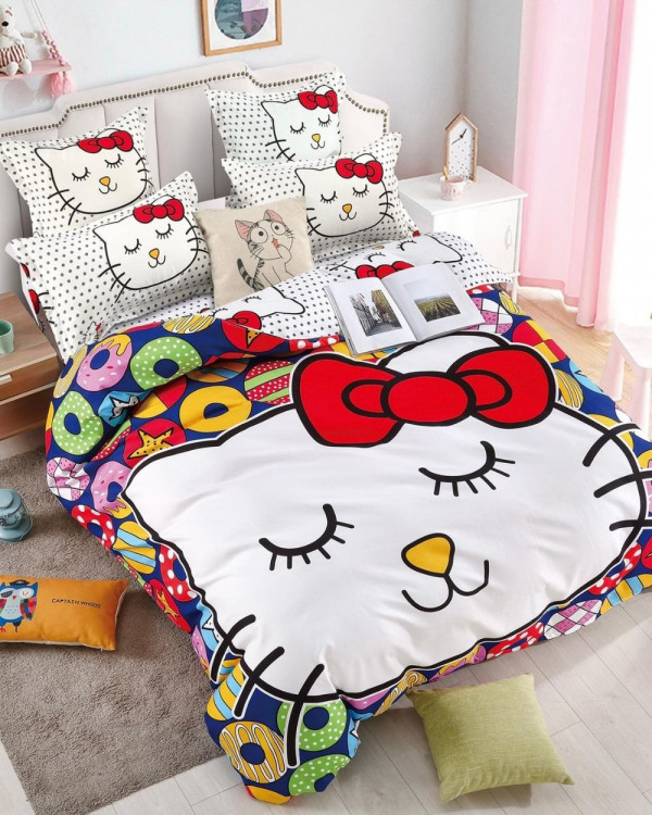 Lenjerie de Pat din Finet, Pat 2 Persoane, Kitty, FNJ-221