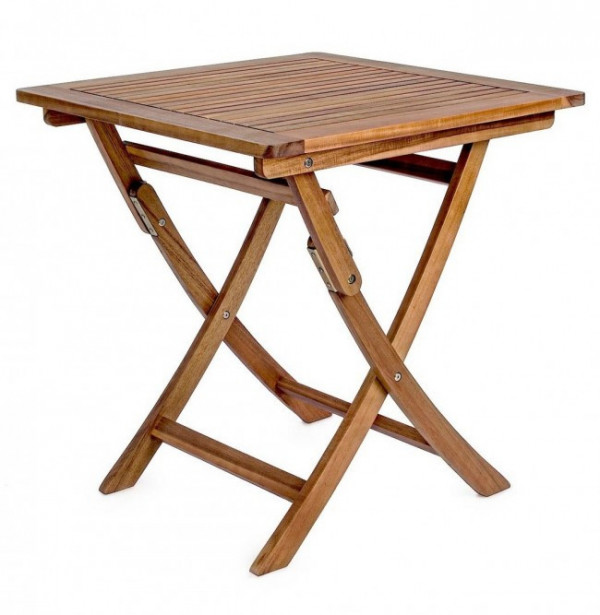 Masa pentru gradina maro din lemn de Acacia, 70 cm, Noemi Bizzotto