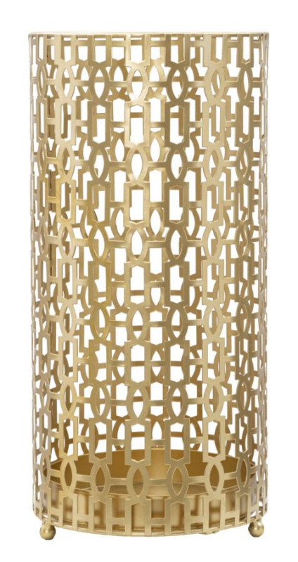 Suport umbrele auriu din metal, ∅ 22,5 cm, Oblin Mauro Ferretti