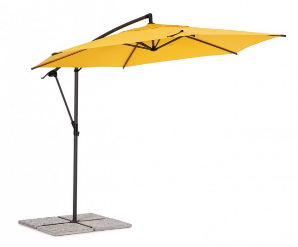 Umbrela de gradina galbena din poliester si metal, ∅ 300 cm, Tropea Bizzotto - Img 1