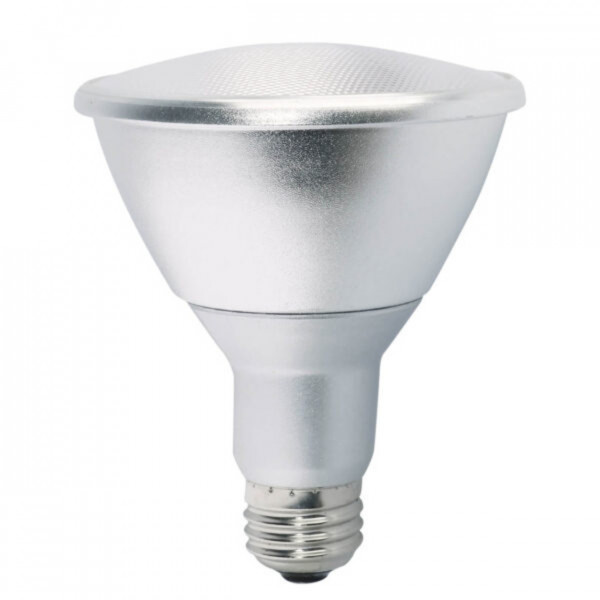 Bec LED E27 Bulb Par F, Max 13W, argintiu, lumina rece, Kelektron - Img 1