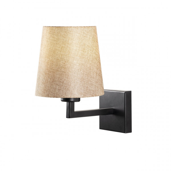 Lampa de perete opviq profil, 24x30 cm, E27, 100 W, negru / crem