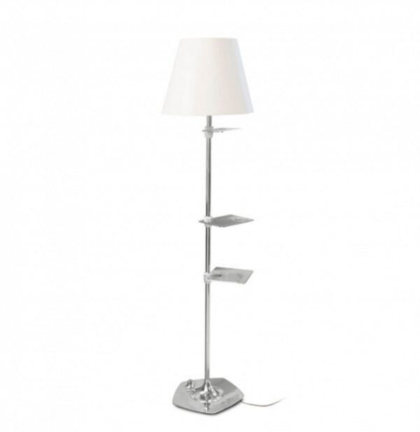 Lampa podea Shelf V, Soclu E14, Max 40W, vanilla / crom, Kelektron