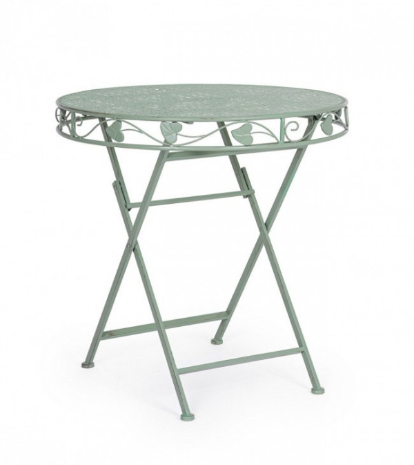 Masa de cafea pentru exterior verde salvie din metal, ∅ 70 cm, Harriet Bizzotto